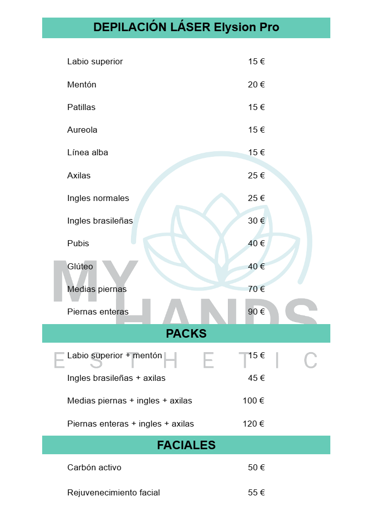 Precios depilación laser